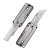 TGZUO Titanium Handle Utility Knife Carrot Comb Tactical Locking Knife