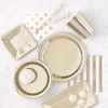 Punktmuster-Papierservietten - 13 cm - Goldfolie - Packung mit 16