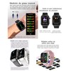 susnov tech Smartwatch Glucosa Llamadas,Asistente De Voz Monitoreo Salud (Negro)