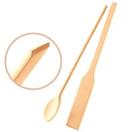 Mr. Woodware Extra Long Cooking Utensils 16 Inch - For Big Stock Pots Commercial Cooking, Cauldron Made From Premium Beechwood High Heat Resistant Suitable For Outdoor, Restaurants, Sturdy