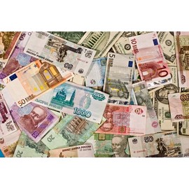 WORLD MONEY BILLS POSTER currency 24x36