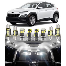 BMT xms Car Interior LED Light Replacement for Hyundai Venue Kona Kona N,6000K Super Bright Interior Light Bulbs Package, 8pcs