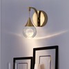 WillWant Globe Crystal Wall Lights，Modern Wall Sconce，Led Moon Wall Lamp