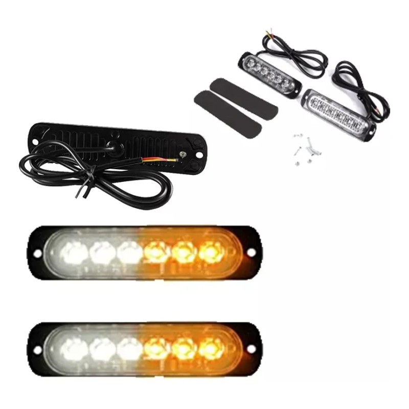 2pcs Estrobo Led Para Carro Faros Moto Y Coche Tuning