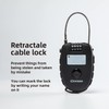 XCMAN Snowboard Lock with 30inch Ski Lock, Ski Locks Cable