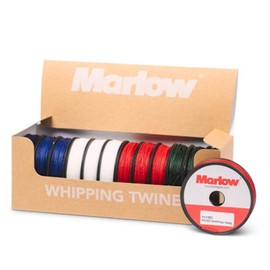SGT Knots - Marlow Wax Polyester Whipping Twine #4 - for Rope Splice, Whipping Ropes, Sail Twine, General Utility - (134 FT) Blue