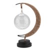 Glass Ball Moon Iron Art Decoration Night Light with LED