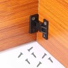 6PCS Heavy Duty Plinth Clips Kit With 24PCS Screw,Hidden Push-in