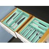Simple Houseware Expandable Kitchen Drawer Flatware Organizer, Turquoise