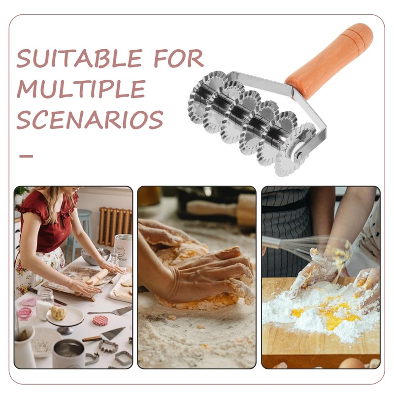 OSALADI Stainless Steel Lattice Cutter Lattice Pie Crust Cutter Pastry