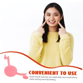 FOMIYES 5 Piezas Smile entrenador Herramienta para sonreír Ejercitador de expresión facial corrector de sonrisa facial de silicona labios sonrisa tensor gel de sílice rosa