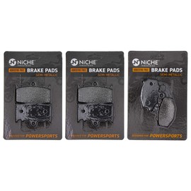 NICHE Brake Pad Set For Kawasaki ZZR600 Ninja ZX6 43082-1142 43082-1157 Complete Semi-Metallic