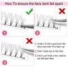 Ready-to-Use Fan Eyelash Extensions, 7D-D-0.07-Mix, Short Stem Volume Eyelashes, 0.07