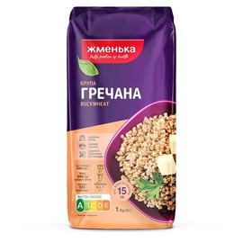 Zhmenka Buckwheat Groats, 1 kg, Natural Whole Grain (3 Pack)