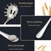 FIBOUND Spaghetti Spoon, Stainless Steel Spaghetti Spoon, Pasta Spoon, Stainless