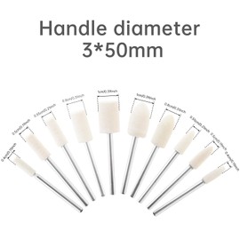 ChgImposs 100 Pcs Polishing Buffing Wheels for Dremel Tool Accessories, with 1/8" Shank for Dremel Polishing Kits Suitable for Jewelry Metal Polishing