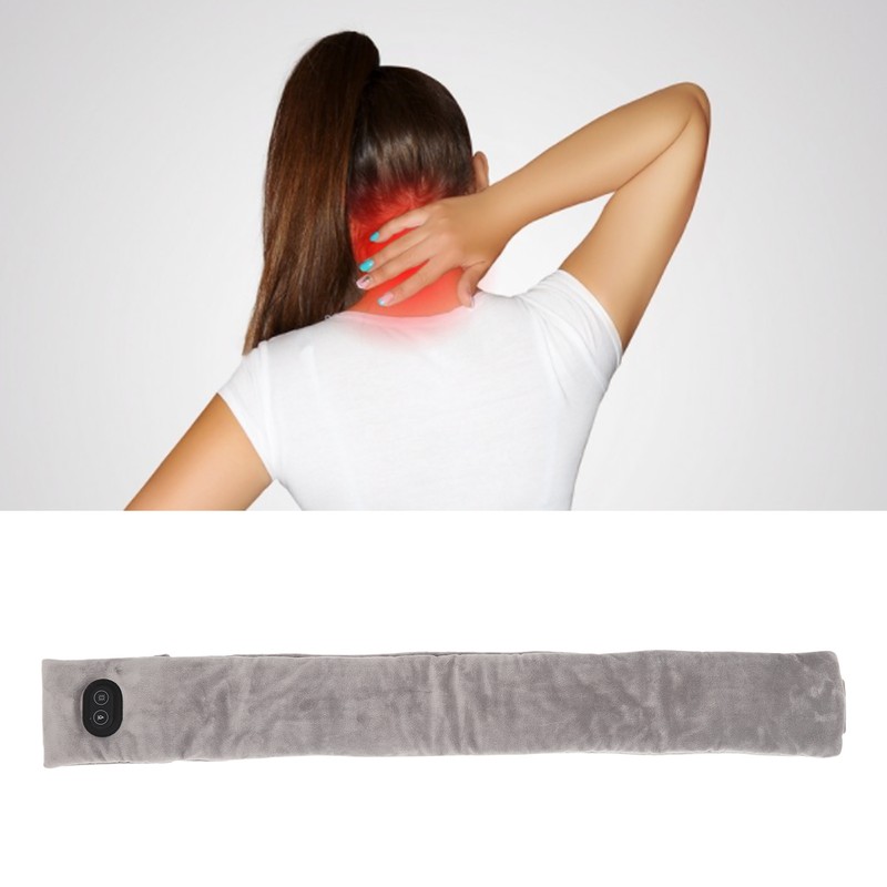 Electric Heated Neck Scarf Vibration Massage Double Sided Velvet Thick