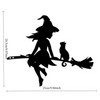 Iron Witch & Cat Garden Stake for Outdoor Decor –