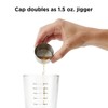 Rabbit 18 oz Glass Cocktail Shaker with Printed Measurements, Multi-Use