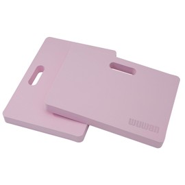 WUWAN Yoga kneeling mat, 1.5in Thick,Knee Push-ups, Plank Support & Yoga Elbows/Knees Mat Provides Cushion for Kneeling & Elbows (pink/2pcs)