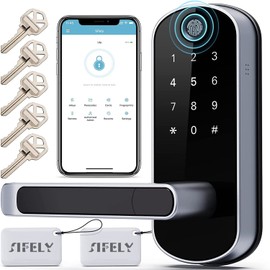 Dermum Smart Lock, Keyless Entry Door Lock, Smart Door Lock, Smart Lock for Front Door, Door Lock with Keypad, Fingerprint Door Lock, Biometric Door Lock, Digital Door Lock
