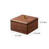 Sizikato Walnut Wood Q-Tip Box with Lid, Bathroom Cotton Swab