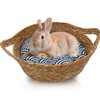 Jevnd Large Grass Bunny Bed for Large Rabbits with Warm