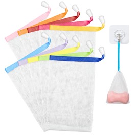 Giantree Seifenbeutel für Feste Seife, 10 Stück Nylon Seifensäckchen Gesichtsreinigungsnetze Schaumnetze Seifenblasen Netzbeutel Seifen Säckchen Peeling-Massage für aufschäumen(10 Stück 15x10cm)