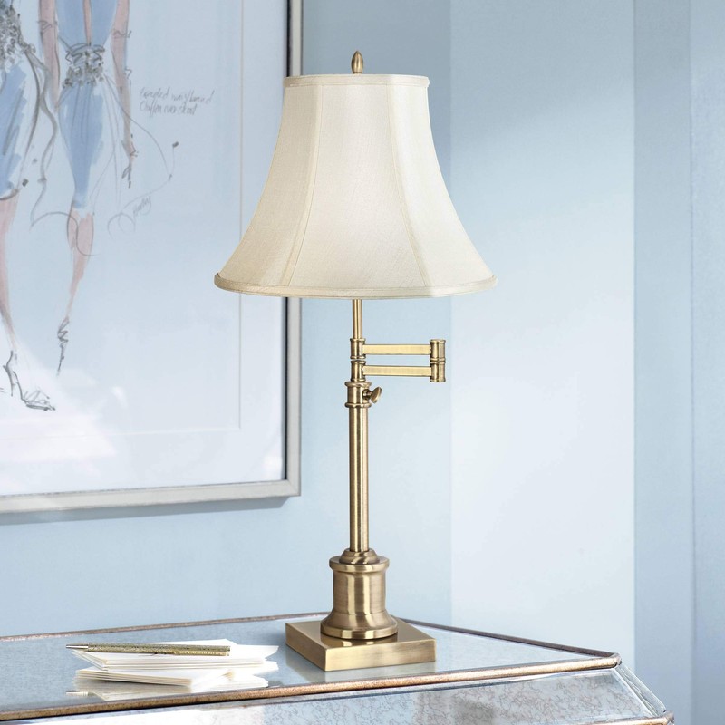 Creme Large Bell Lamp Shade 7" Top x 14" Bottom