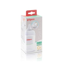 Pigeon SofTouch 3 Baby Bottle for 0+ Months Babies, BPA & BPS-Free, 160ml, PP, 1 Pack