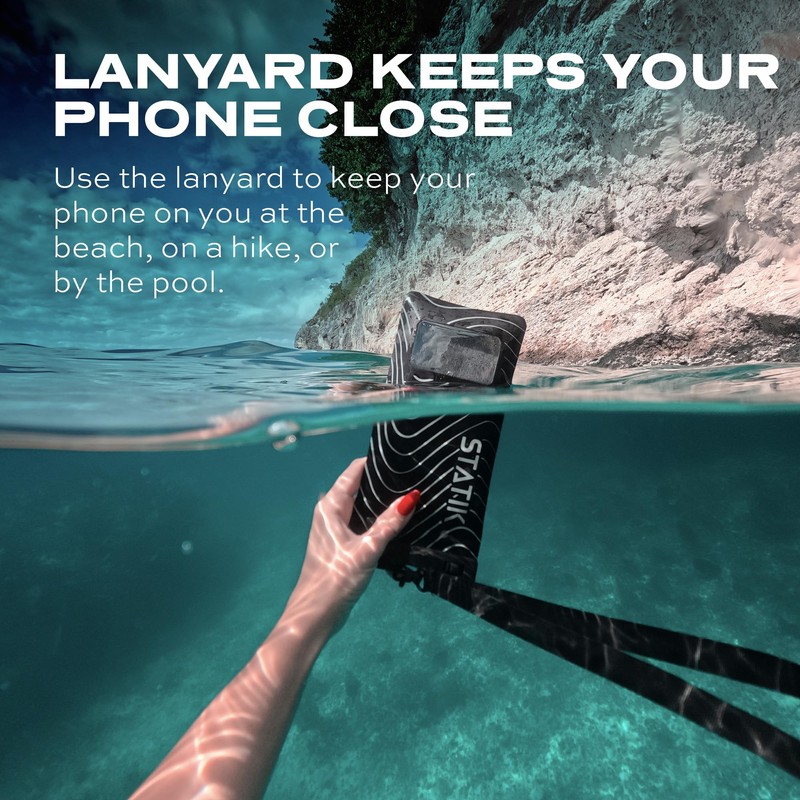 Statik MarCase Waterproof Phone Pouch - IPX8 Floating Waterproof Bag,