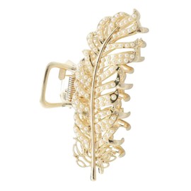 Minkissy Elegant Pearl Hair Claw Clamp Jaw Clips Scrunchies Hair Clips Boys and Girls Fashion Headdress