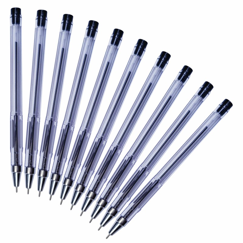 CLARO Technik Ballpoint Pens, BLACK, Fine Point (0.7mm), Pack of