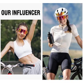 Duco Sports Sunglasses Men's Polarized Sunglasses for Sports UV400 UV Protection Bicycle/Baseball/Tennis/Driving/Running/Fishing/Golf/Marathon/Skiing 0023, L