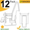Vmaisi 12 Pack Cabinet Locks Child Safety Latches - Baby