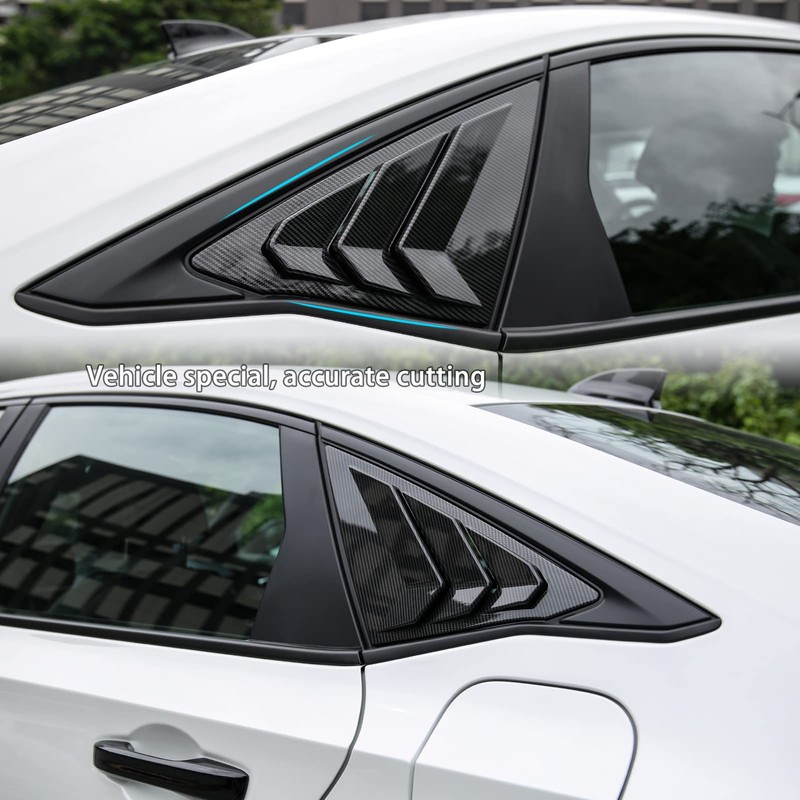 Thenice for 11th Gen Civic Rear Side Window Louvers Racing