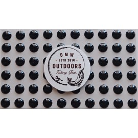 120pcs, Solid Soft BLACK 3d adhesive fish eyes  5mm, 3/16", Fly Tying, Lures,Jig