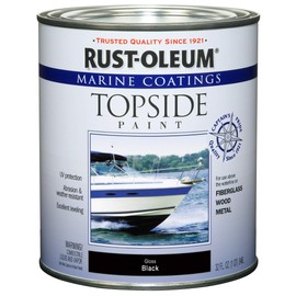 Rust-Oleum, Black, 207006 Marine Topside Paint, 1-Quart, 32 Fl Oz (Pack of 1)