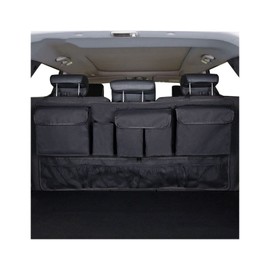 Organizador de Maletero de Coche con 9 Bolsillos, Bolsa de Almacenamiento de Gran Capacidad, Asiento Trasero de Tela Oxford, Accesorios for Guardar y 