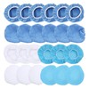 24 Packs Polishing Bonnet 6in/150mm Microfiber Nonwoven Cotton Buffing Pads