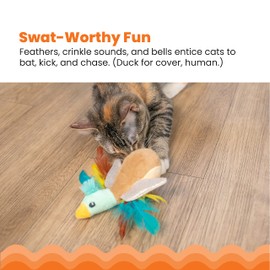 Catstages Flapperz Duck Plush Interactive Catnip Cat Toy