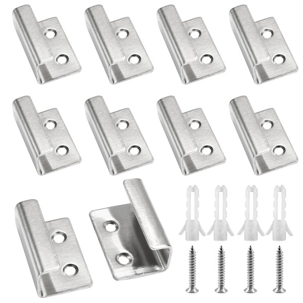 Luomorgo 10 Pcs Tile Display Wall Hanger, Stainless Steel Wall