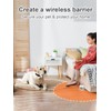 FLYSPEAR Wireless Pet Barrier - Rechargeable Indoor Barrier with 6