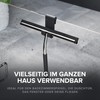 ovimar Gedser Shower Squeegee, No Drilling, Stainless Steel, Silver, Replaceable