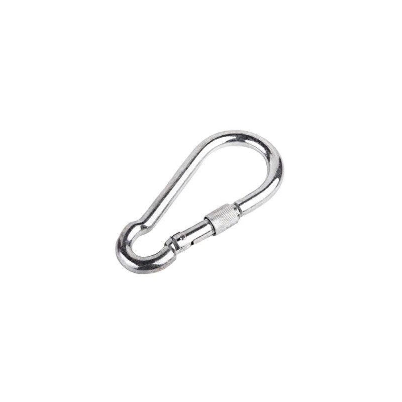 Pack of 8 DIN 5299D Carabiners Galvanised Steel 7 x