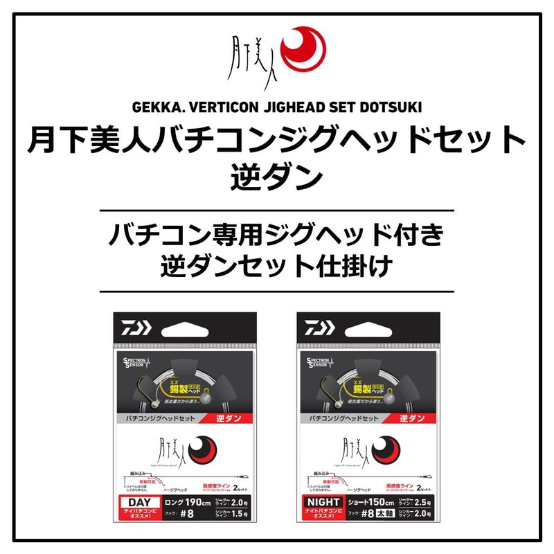 DAIWA Tsukiza Bijin Bachikon Jig Headset, Reverse Dan (Short), #8