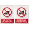 AS PRO (Set of 2) No Eating or Drinking Reminder