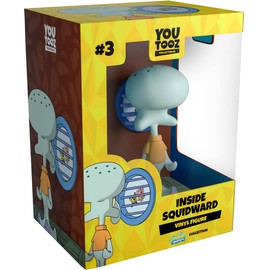 Inside Squidward Vinyl Figure, 4" Squidward Collectible, Based on Internet Meme Sinking Feeling - Youtooz Spongebob Collection on TV Cartoon Series