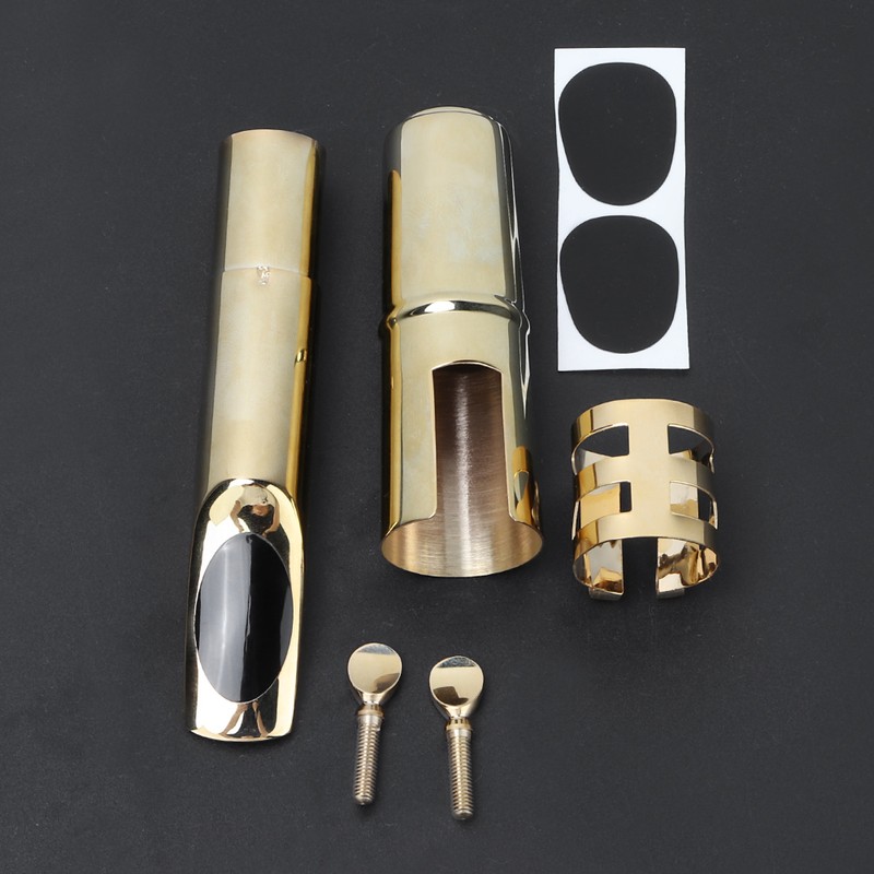 Metal Bariton Saxophone Metal Mouthpiece with Cap Pads Musical Instruments