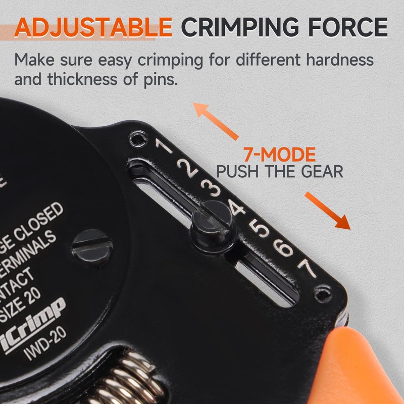iCrimp Closed Barrel Crimper 4 Way Indents,8 Impressions for Deutsch